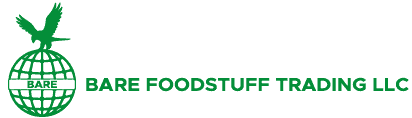 Bare Foodstuff Trading LLC logo with global food icons.
